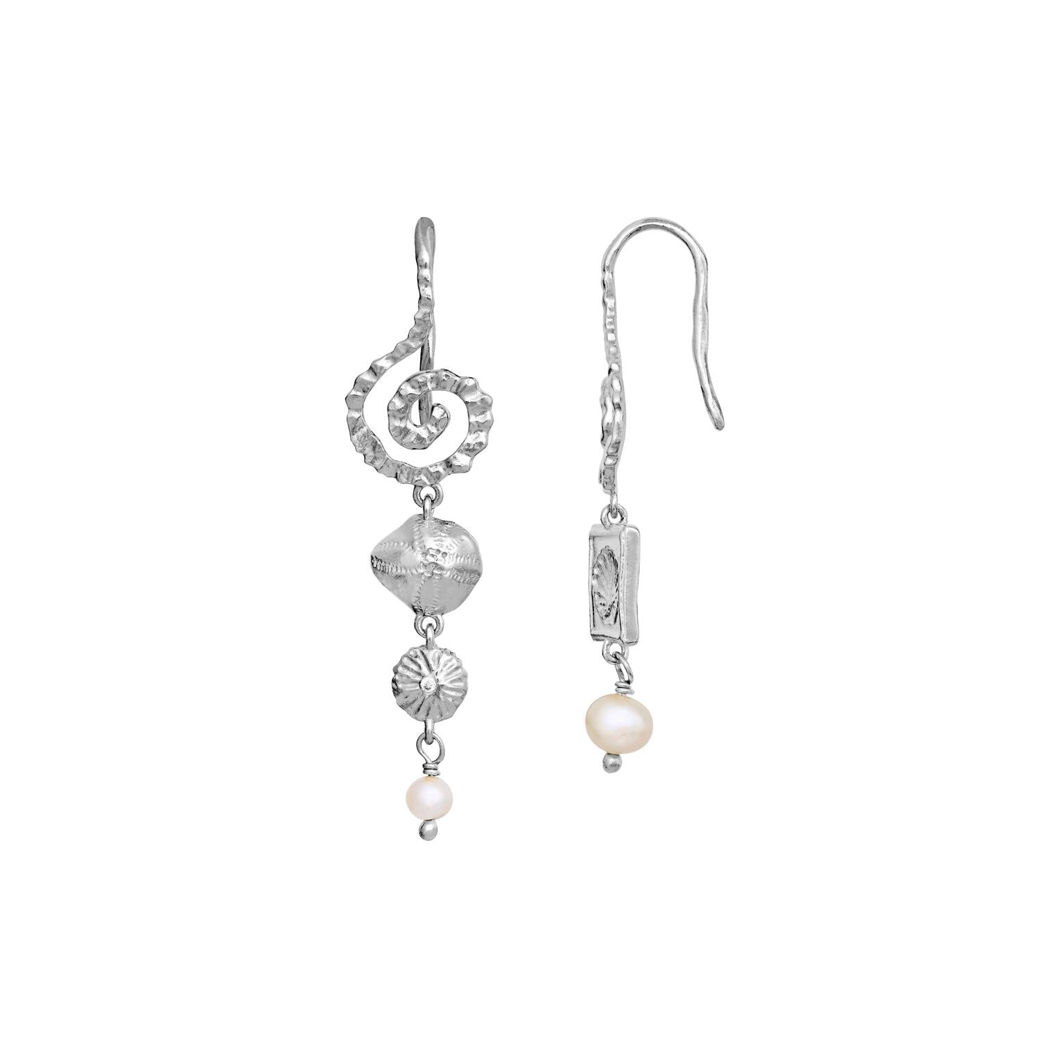 Allie hængeøreringe - sølv